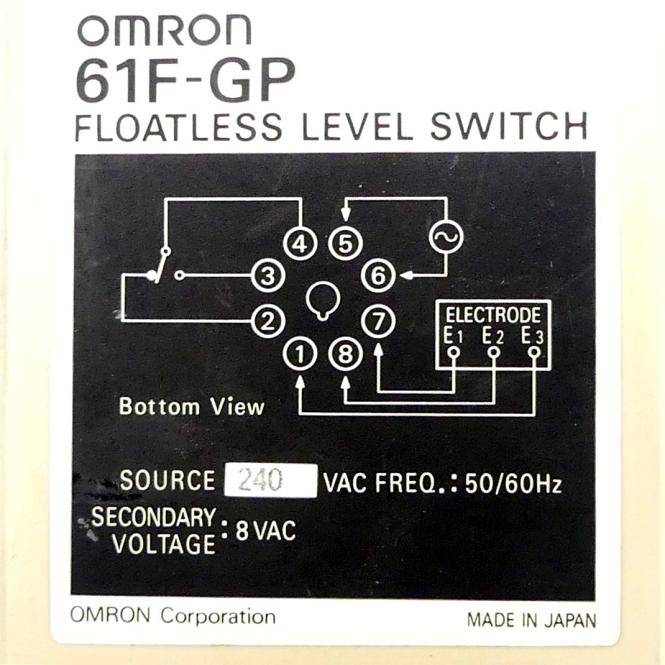 Omron Schwimmerloser Niveauschalter P7P70612 (61F-GP)