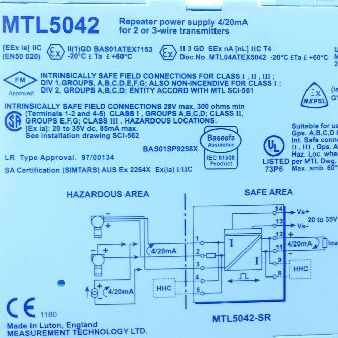 Dräger Zwischenspeisestromversorgung MTL5042-SR (MTL5042)