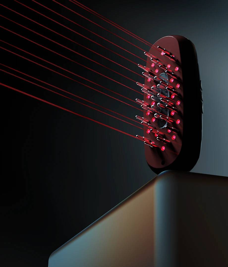 BEAUTIFLY Multifunktionaler Haarwuchs-Kamm rose