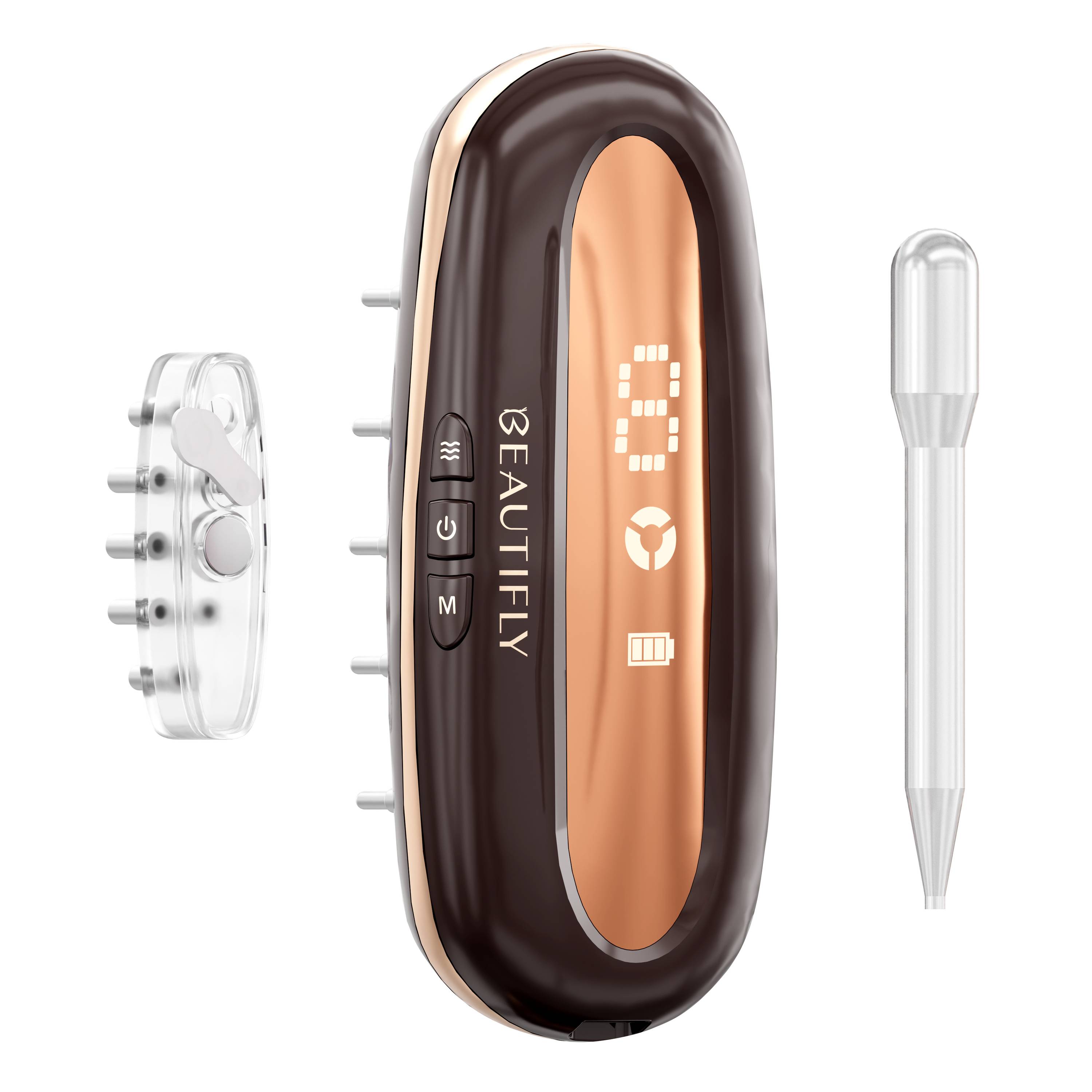 BEAUTIFLY Multifunktionaler Haarwuchs-Kamm rose