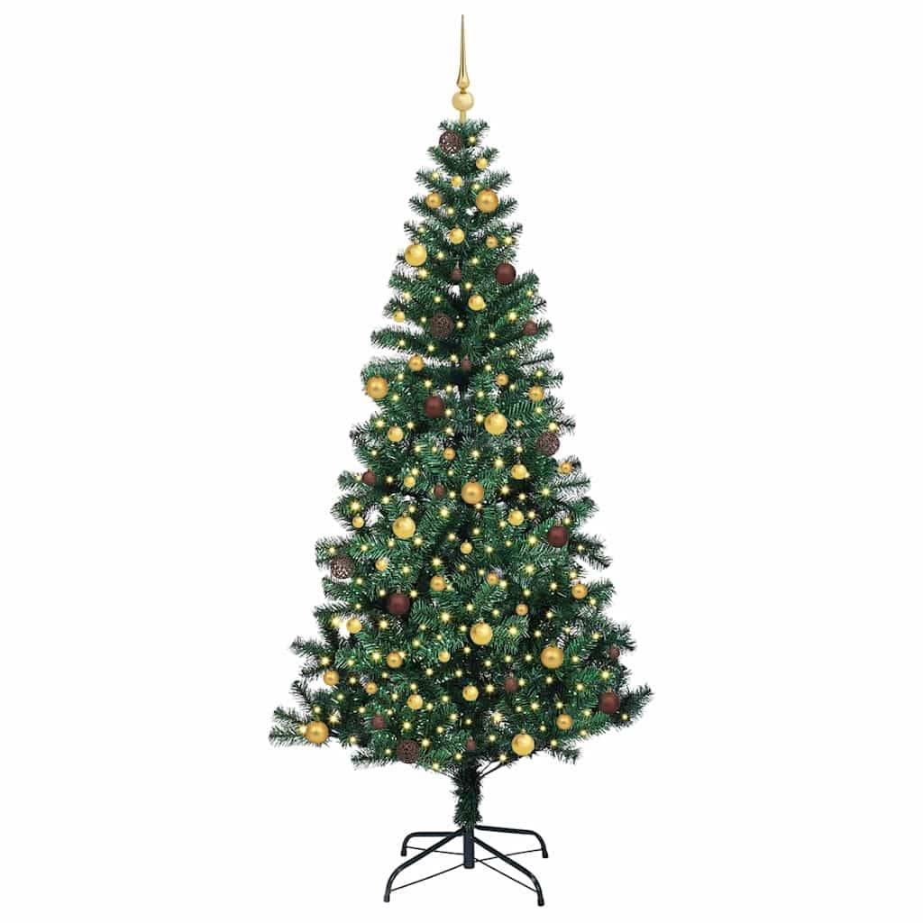 vidaXL KünstlicherWeihnachtsbaum Grün 240cm PVC