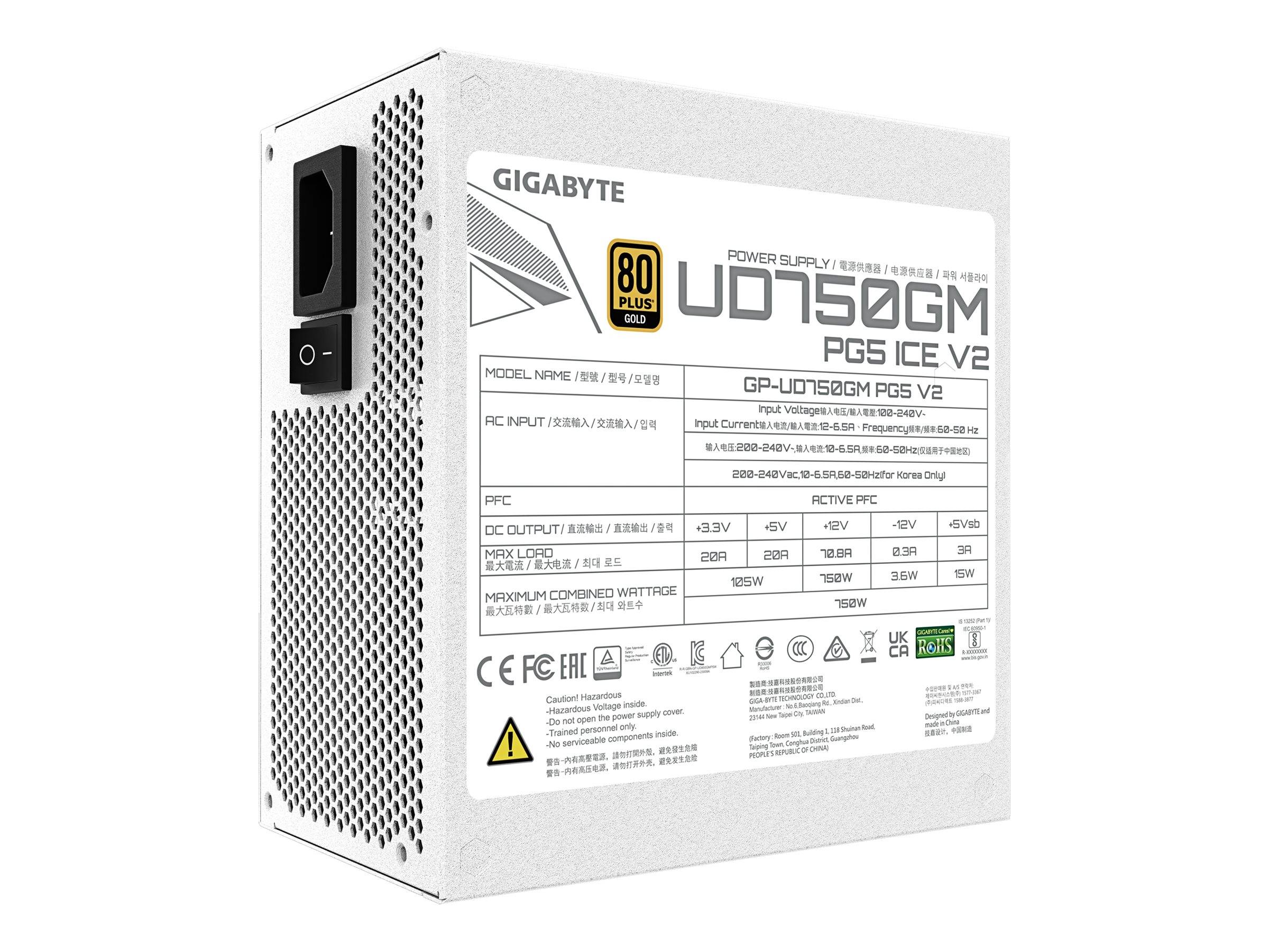 Gigabyte UD750GM PG5 V2 ICE - Netzteil (intern)
