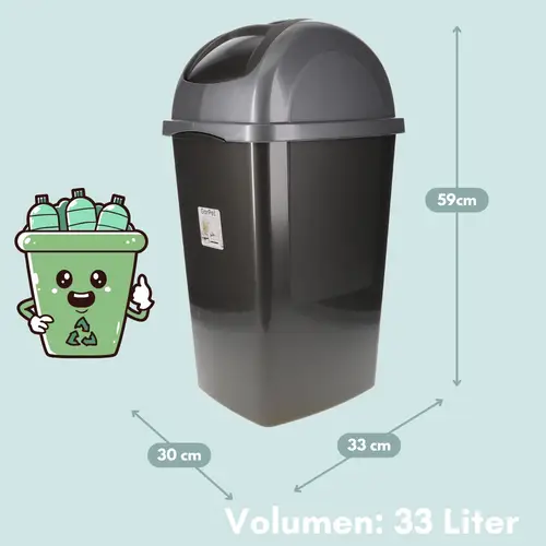 Mülleimer Schwingdeckel Mülleimer Küche 33 L Groß 60 cm Schwingeimer Mülltrenner Abfalleimer Küche Mülleimer mit Deckel Küchenabfalleimer Mülleimer Schwingdeckel Mülleimer Küche 33 L Groß 60 cm Schwingeimer Mülltrenner Abfalleimer Küche Mülleimer mit Deckel Küchenabfalleimer