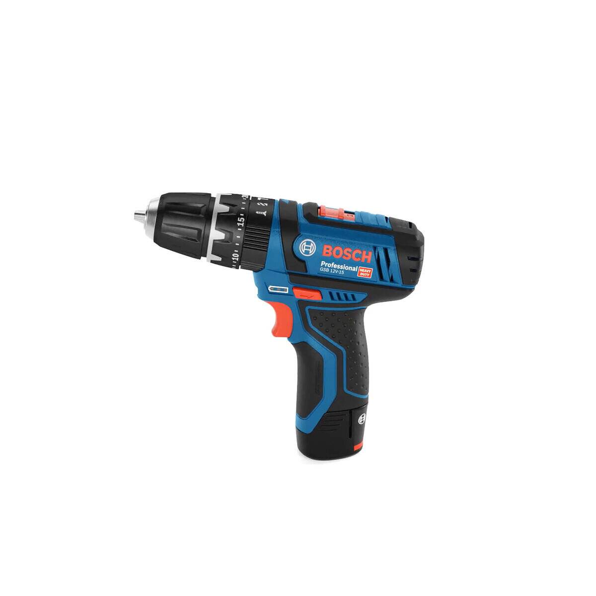 Bosch Bosch Akku-Schlagbohrschrauber GSB 12V-15 Professional 12 V / 1x 2,0 + 1x 4,0 Ah Akku + Ladegerä t im Softbag inkl. Zubehö r-Set
