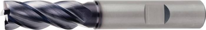 Schaftfräser DIN 6527L Typ UNI HPC D.8mm VHM TiAlN HB Z.4 lang TECWERK