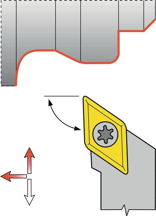 Klemmdrehhalter SDJCL1010E07 li.vern.Außen TECWERK