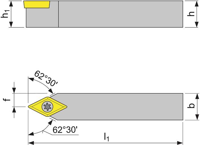 Klemmdrehhalter SDNCN2020K11 vern.Außen TECWERK