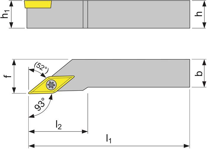 Klemmdrehhalter SVJCR2020K11 re.vern.Außen TECWERK