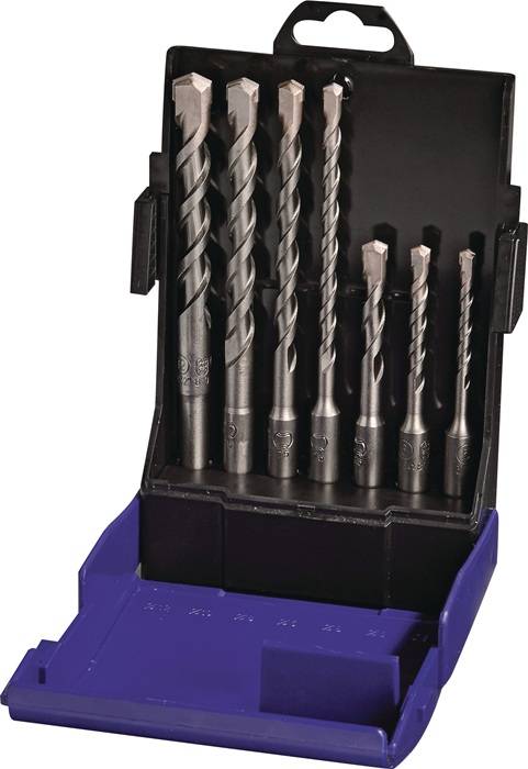 Hammerbohrersatz SDS-Plus 7-tlg.SDS-Plus Ku.-Box TECWERK