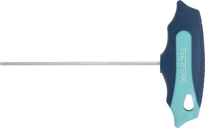 Stiftschlüssel m.Quergr.SW 6mm Klingen-L.100mm S2-Stahl TECWERK