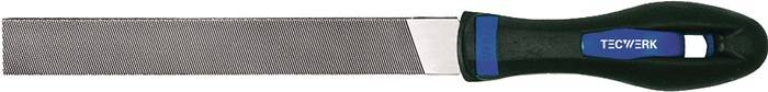 Werkstattfeile DIN 7261 L.150mm Q.16x4mm Hieb 2 Flachstumpf 2K-Ergo TECWERK