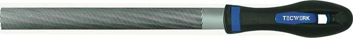 Werkstattfeile DIN 7261 L.250mm Q.25x7mm Hieb 1 Halbrund 2K-Ergo TECWERK