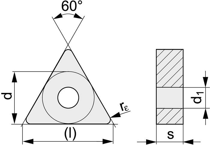 Wendeschneidplatte TNMG160408-M UNI Bearb.mittel TECWERK