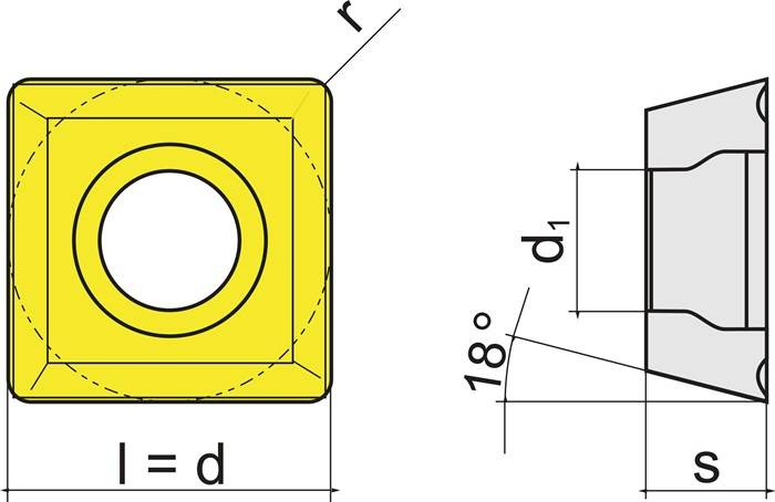 Wendeschneidplatte SOMT09T304-R PMK30 Bearb.mittel TECWERK