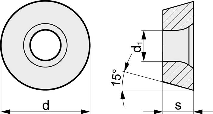 Wendeschneidplatte RDHX1003MOT PK25 Kopierfräsen TECWERK