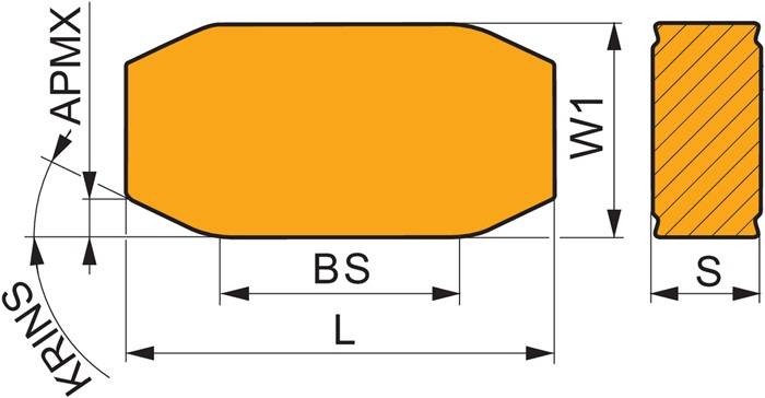 Wendeschneidplatte ISO LNGF 401035-PM-S01:T9415 Schneidkanten-L. 40mm PRAMET