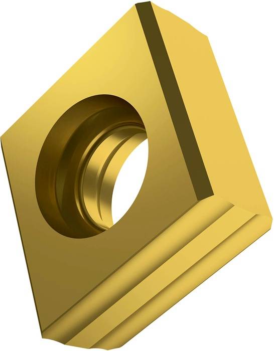 Wendeschneidplatte ISO CNHQ 1005AZTN:M8330 D.4,7mm PVD beschichtet Farbe Gold