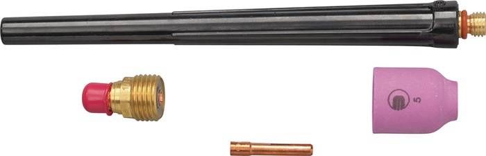 TIG-Zubehörkit 4-tlg.in Ku.-Box m.Gaslinse,WE 2,4mm ABITIG 17,18,26 A.BINZEL