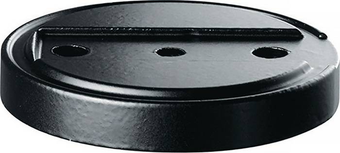 Türstopperunterlage 3699 GP D.70mm H.10mm Silik.schwarz Dübelmontage TECWERK