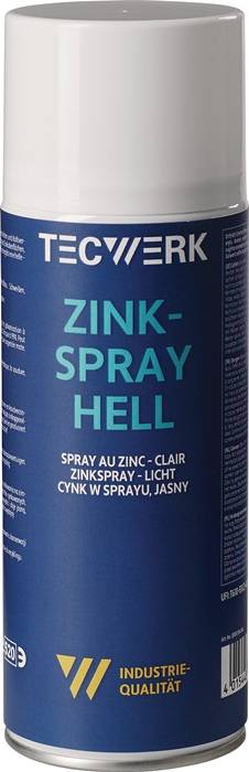 Zinkspray hell 400ml weißalu.Spraydose TECWERK