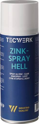 Zinkspray hell 400ml weißalu.Spraydose TECWERK 2000354066