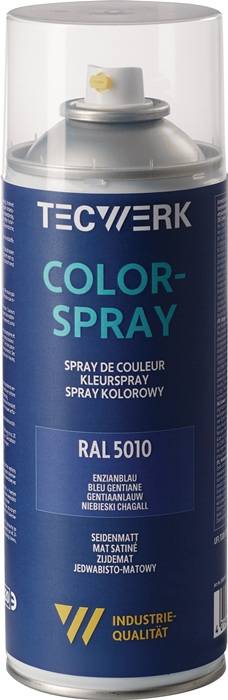 Colorspray blau seidenmatt RAL 5010 400ml Spraydose TECWERK