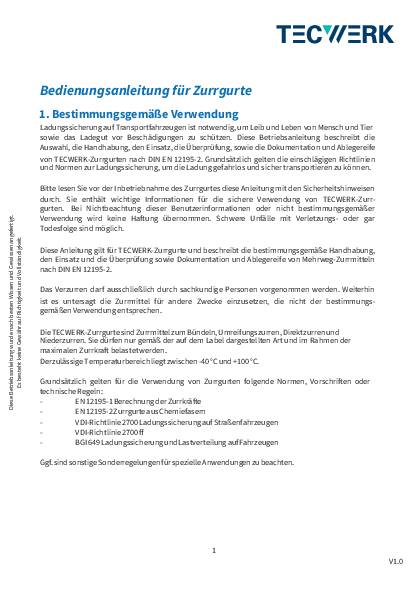 Ladungssicherungsset Profi 28-tlg.Set TECWERK