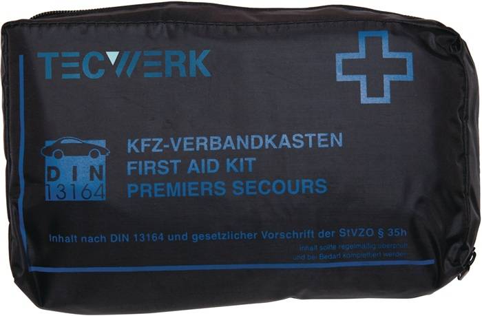 KFZ Verbandtasche ultraTRAFFIC BAG B150xH70xT240ca.mm schwarz TECWERK