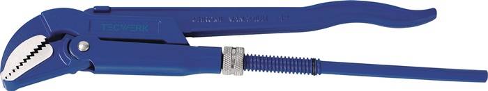 Eckrohrzange Gesamt-L.565mm Spann-W.0-94mm f.Rohre 2 Zoll TECWERK