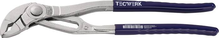 Wasserpumpenzange PRESSplus L.250mm Spann-W.46mm pol.Ku.-Überzug TECWERK