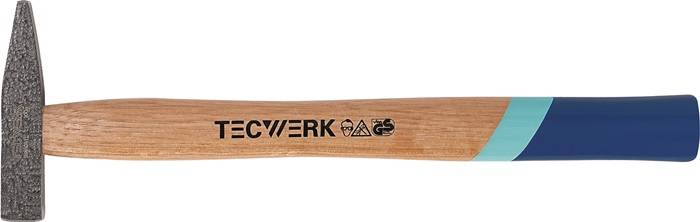 Schlosserhammer 200g Stiel-L.280mm Hickory TECWERK