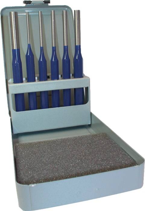 Splintentreibersatz 6tlg.3-4-5-6-8-10mm Metallkass.TECWERK