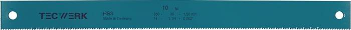 Maschinensägeblatt L400xB32xS2mm HSS Loch-D.8,5mm ZpZ 10 TECWERK