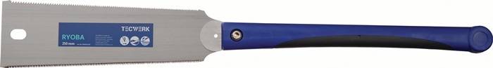 Japansäge/Feinzugsäge Ryoba Blatt-L.250mm Gesamt-L.600mm 2K-Komfortgriff TECWERK