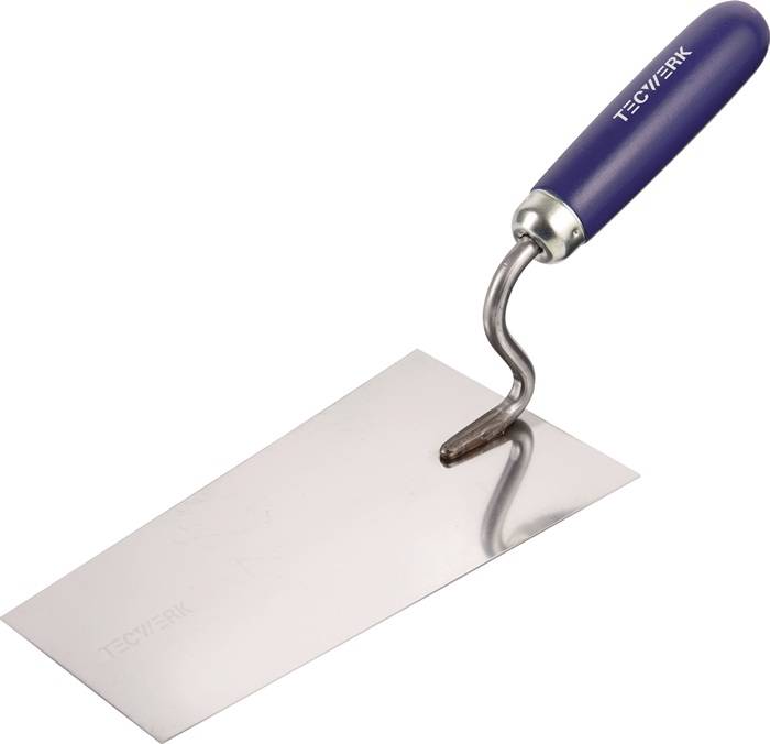 Maurerkelle L.200mm B.140mm m.Buchenholzheft,S-Hals rostfr.VA TECWERK