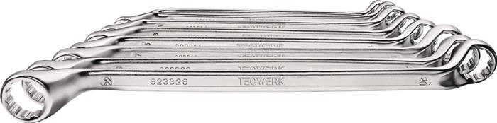 Doppelringschlüsselsatz 10-tlg.SW 6-27mm tief gekr.TECWERK