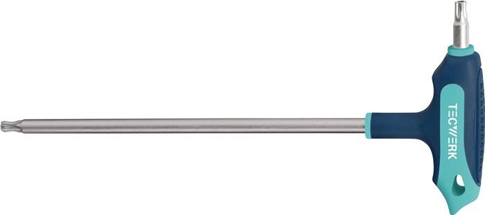 Schraubendreher m.Quergr.T 20x100mm Seitenabtr.TX m.Bohr.TECWERK