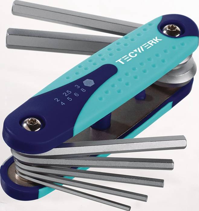 Schraubendrehersatz 7-tlg.Handklapphalter SW 2-8mm S2-Stahl TECWERK