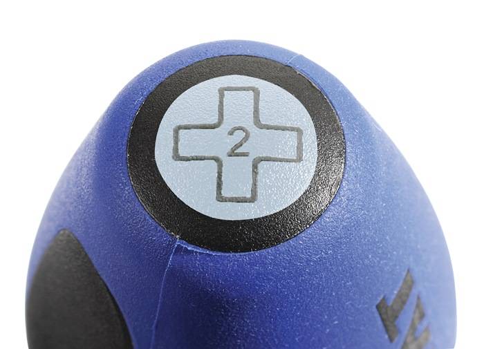 Schraubendreher Gr.PH 2 Klingen-L.100mm 3K-Griff 6KT Kl./Ans.TECWERK