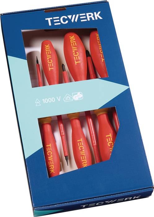 Schraubendrehersatz 7-tlg.Schlitz/PH VDE TECWERK
