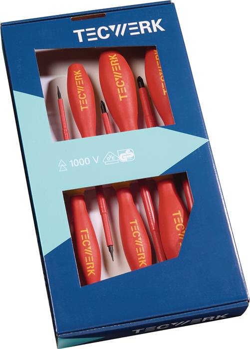 Schraubendrehersatz 7-tlg.Schlitz/PZD VDE TECWERK
