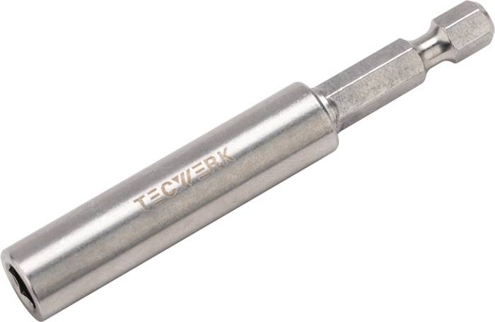 Bithalter 1/4 Zoll F 6,3 1/4 Zoll C 6,3 Magnet,Spreng-Ri L.75mm TECWERK