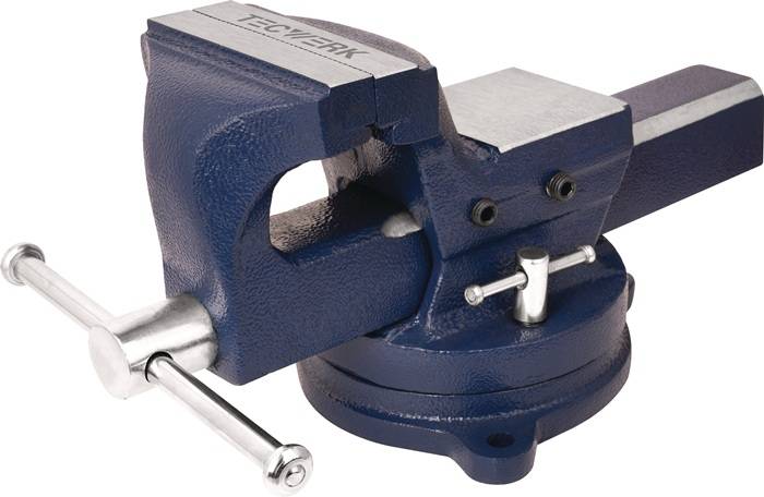 Gußschraubstock Backen-B.100mm Spann-W.104mm Eisenguss (Sphäroguss) TECWERK