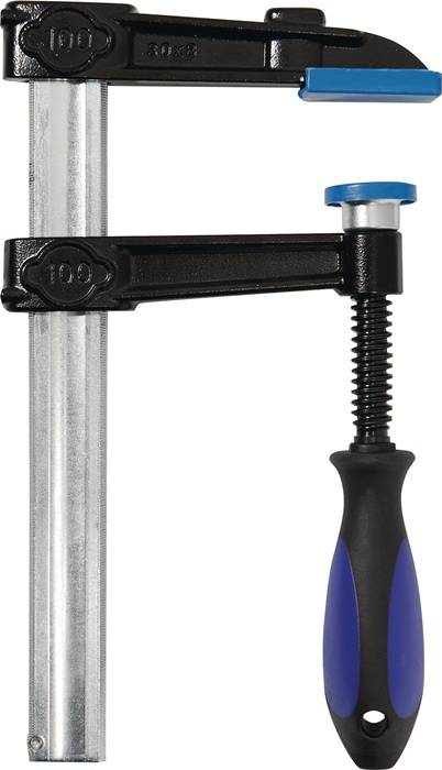 Temperguss-Schraubzwinge Spann-W.800mm A.120mm 3K-Griff 30x8mm TECWERK
