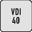 Axialwerkzeughalter C2 DIN 69880 VDI40 li.TECWERK