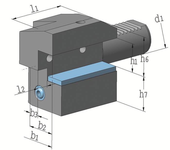 Axialwerkzeughalter C3 DIN 69880 VDI30 re.Überkopf TECWERK