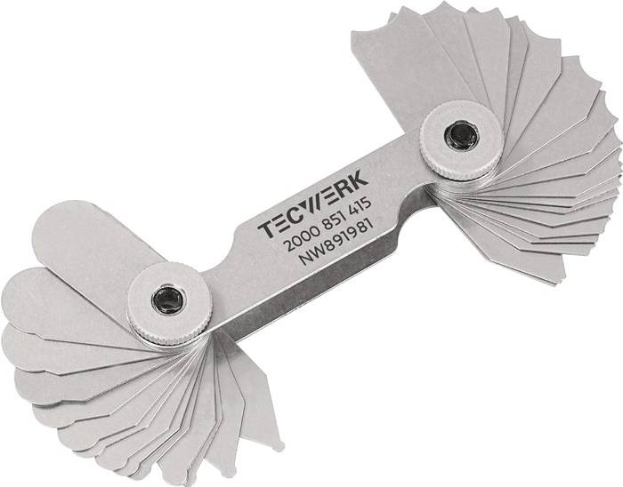 Radienschablone 7,5-15mm Bl.16 St.TECWERK