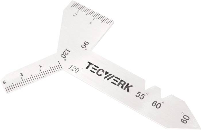 Universalschleiflehre f.Spiralbohrer m.Spitzenwinkel 118Grad TECWERK