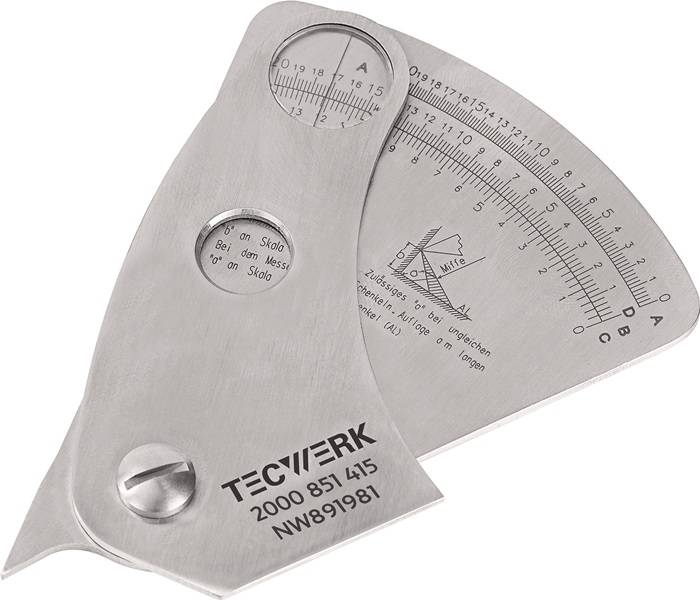 Schweißnahtspeziallehre Ablesegenauigkeit 0,1mm TECWERK