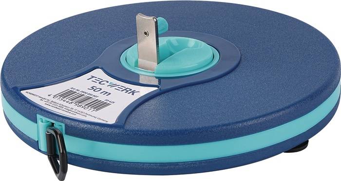 Kapselbandmaß L.50m Bandbr.13mm 2 mm/cm EG II ABS Nylon-Fiber TECWERK